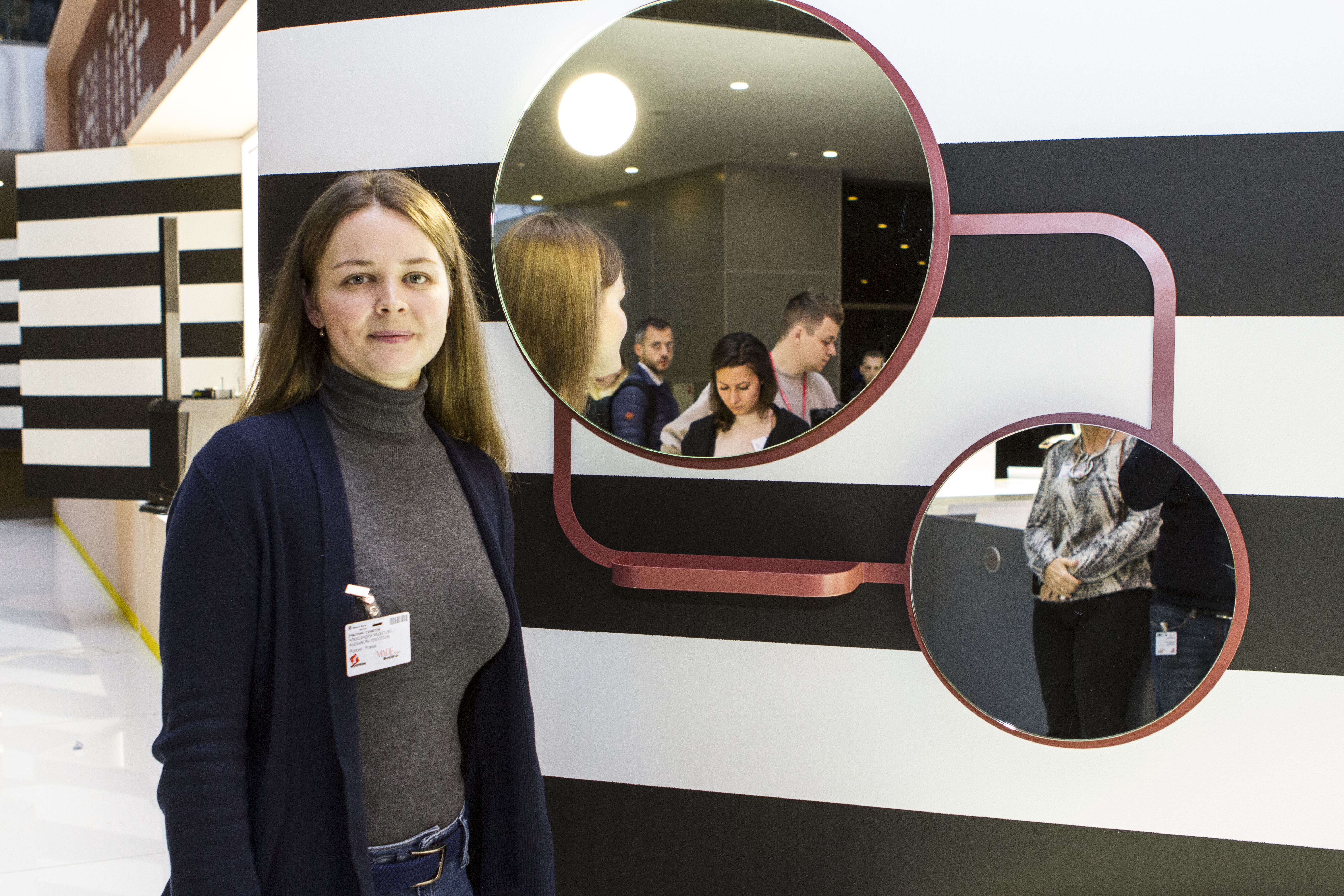 В отборочном туре SaloneSatellite первое место заняло зеркало для ванной